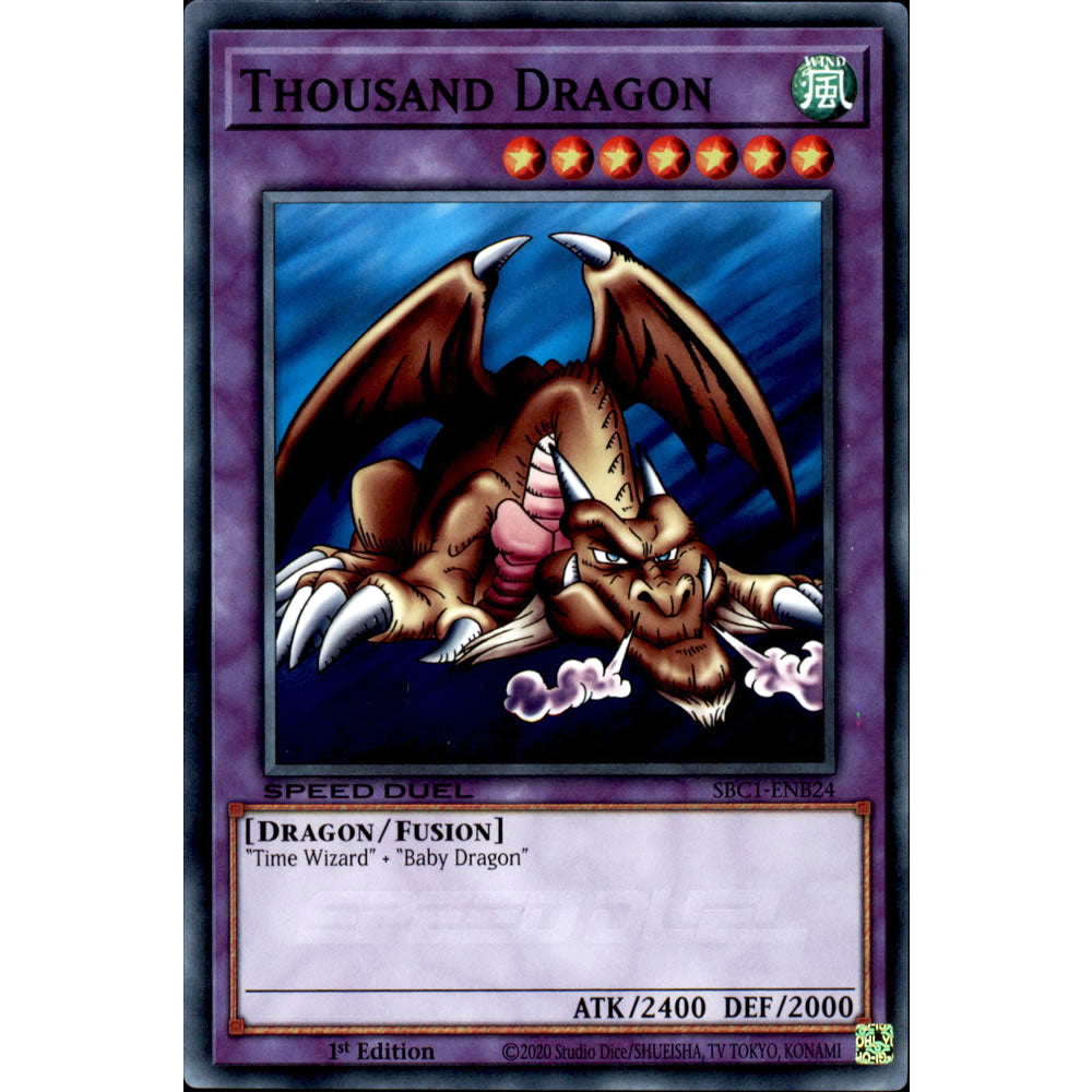 Thousand Dragon SBC1-ENB24 Yu-Gi-Oh! Card from the Speed Duel: Streets of Battle City Set