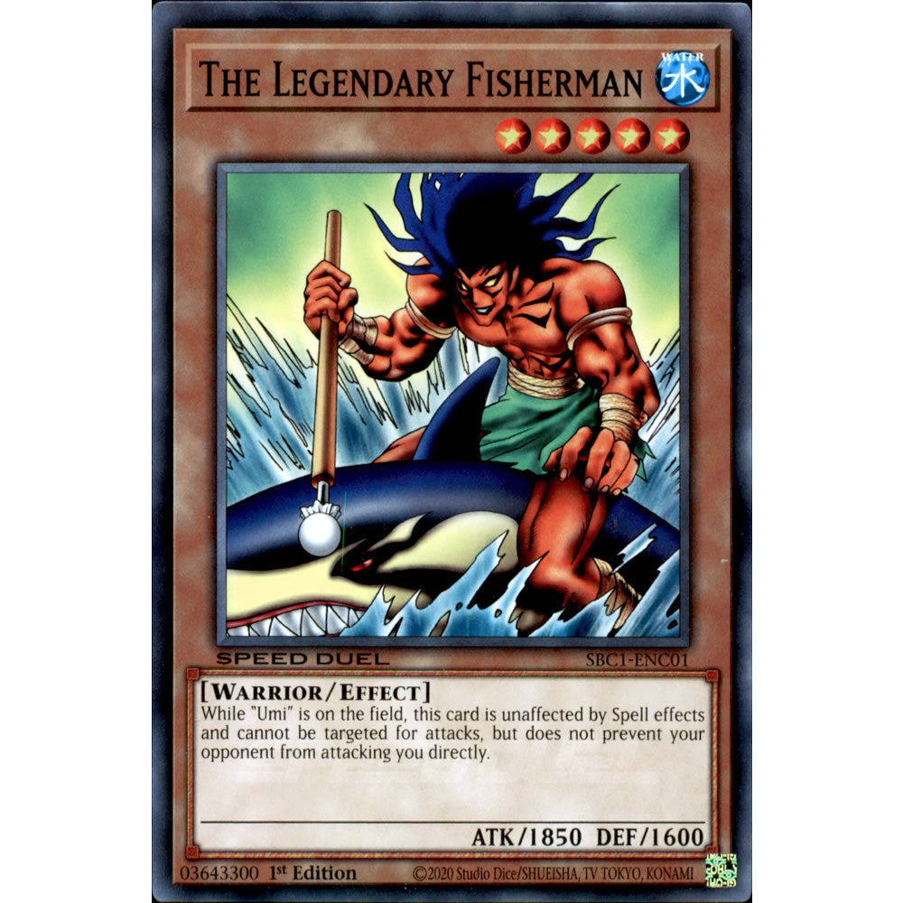 The Legendary Fisherman SBC1-ENC01 Yu-Gi-Oh! Card from the Speed Duel: Streets of Battle City Set