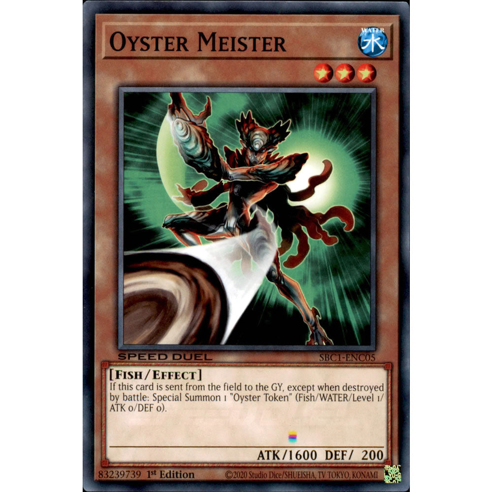 Oyster Meister SBC1-ENC05 Yu-Gi-Oh! Card from the Speed Duel: Streets of Battle City Set