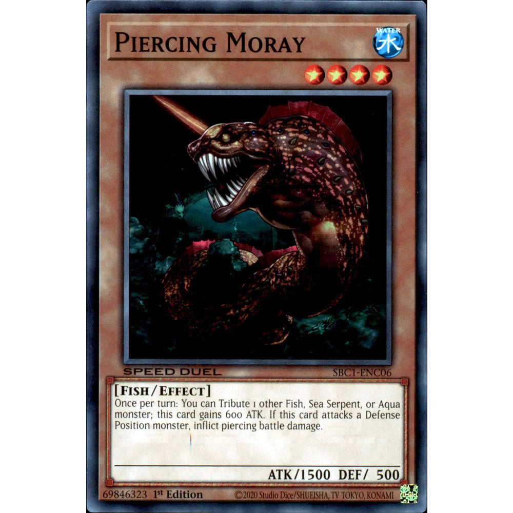 Piercing Moray SBC1-ENC06 Yu-Gi-Oh! Card from the Speed Duel: Streets of Battle City Set