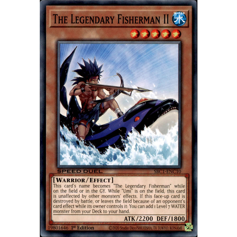 The Legendary Fisherman II SBC1-ENC10 Yu-Gi-Oh! Card from the Speed Duel: Streets of Battle City Set