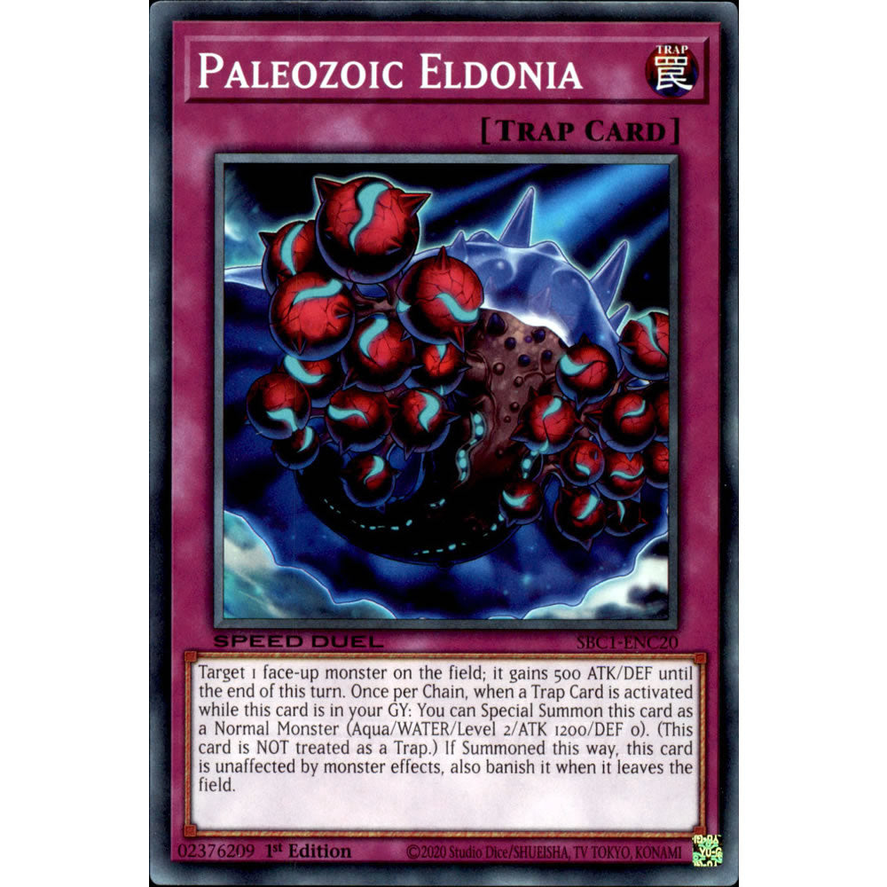 Paleozoic Eldonia SBC1-ENC20 Yu-Gi-Oh! Card from the Speed Duel: Streets of Battle City Set