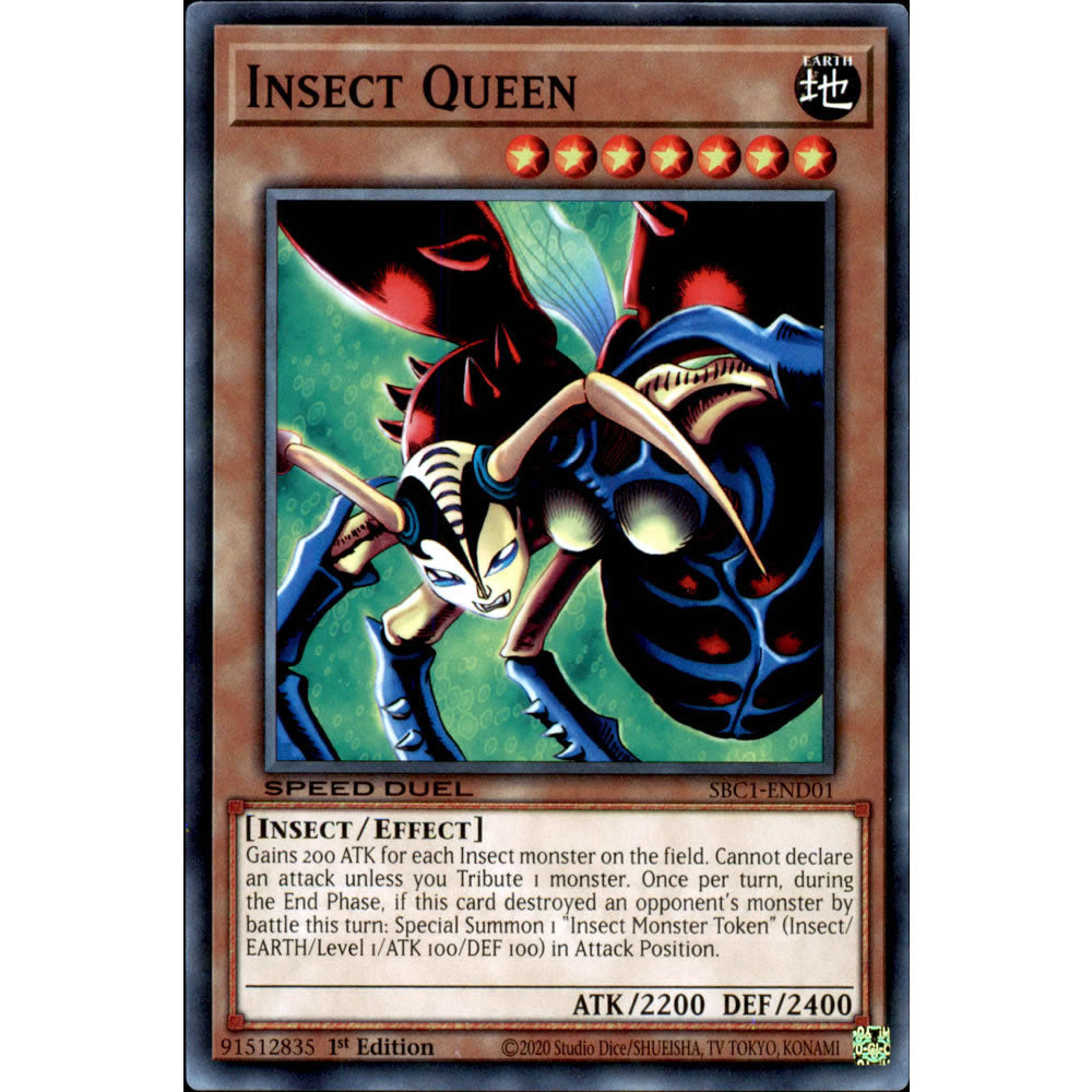 Insect Queen SBC1-END01 Yu-Gi-Oh! Card from the Speed Duel: Streets of Battle City Set