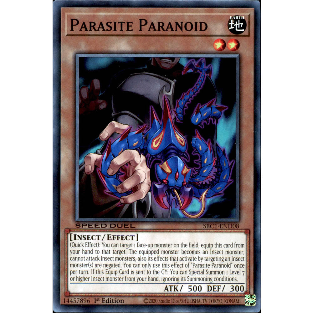 Parasite Paranoid SBC1-END08 Yu-Gi-Oh! Card from the Speed Duel: Streets of Battle City Set