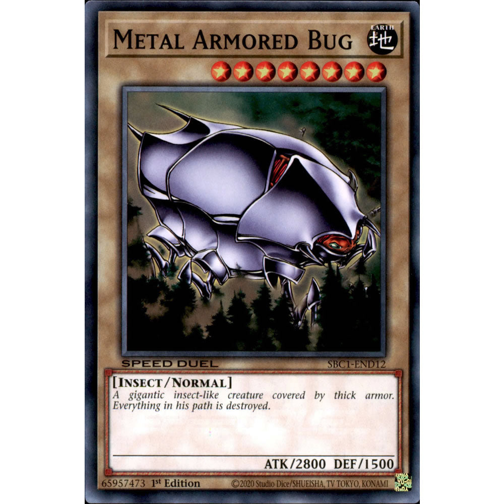 Metal Armored Bug SBC1-END12 Yu-Gi-Oh! Card from the Speed Duel: Streets of Battle City Set