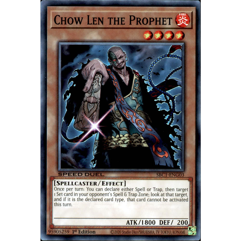 Chow Len the Prophet SBC1-ENG03 Yu-Gi-Oh! Card from the Speed Duel: Streets of Battle City Set