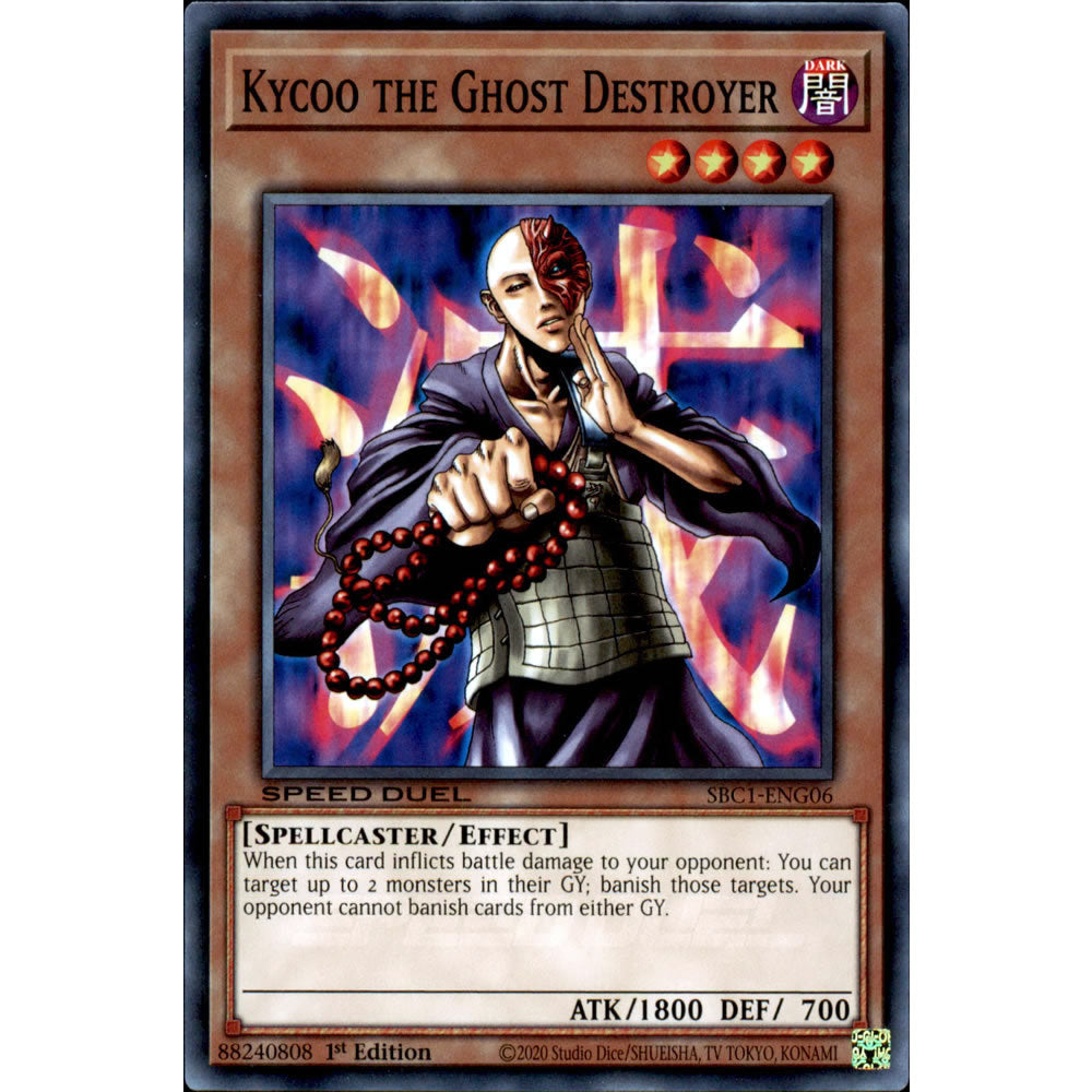 Kycoo the Ghost Destroyer SBC1-ENG06 Yu-Gi-Oh! Card from the Speed Duel: Streets of Battle City Set