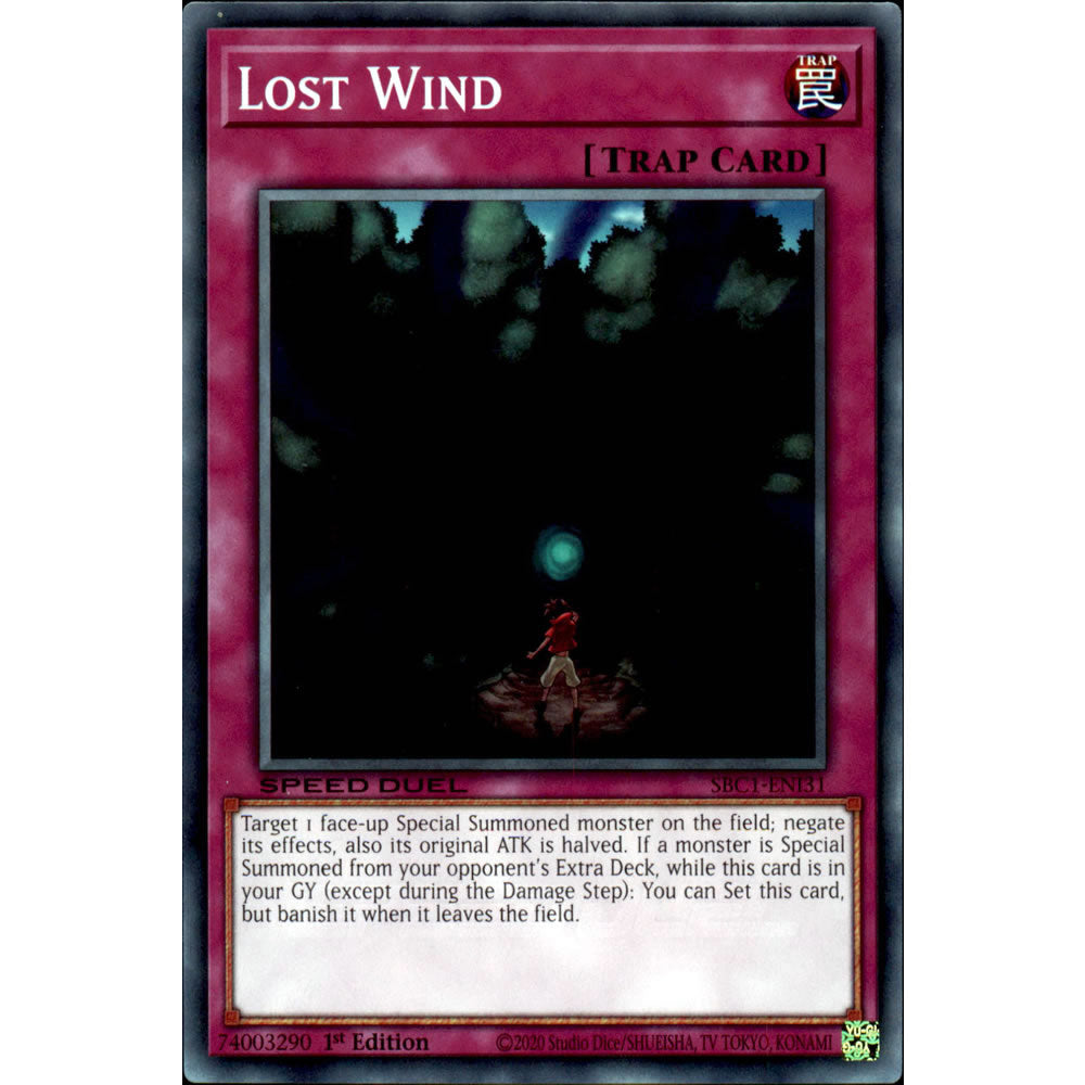 Lost Wind SBC1-ENI31 Yu-Gi-Oh! Card from the Speed Duel: Streets of Battle City Set