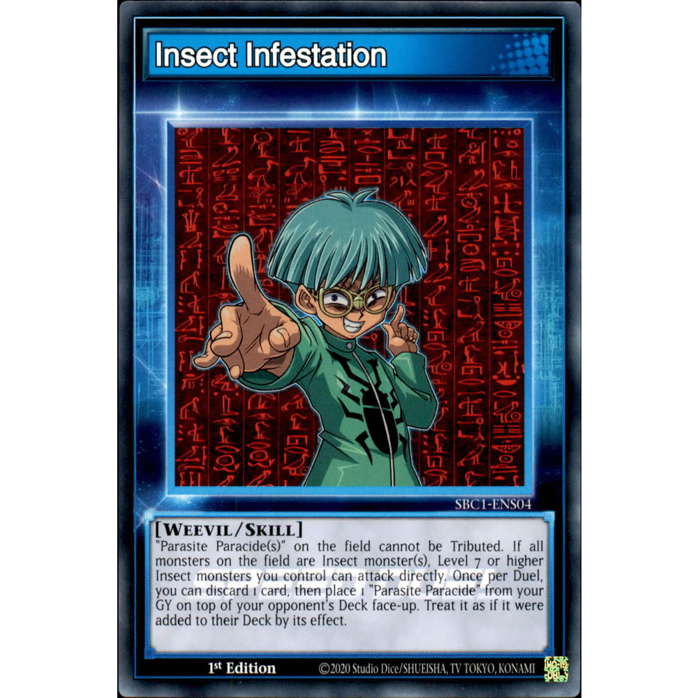 Insect Infestation SBC1-ENS04 Yu-Gi-Oh! Card from the Speed Duel: Streets of Battle City Set