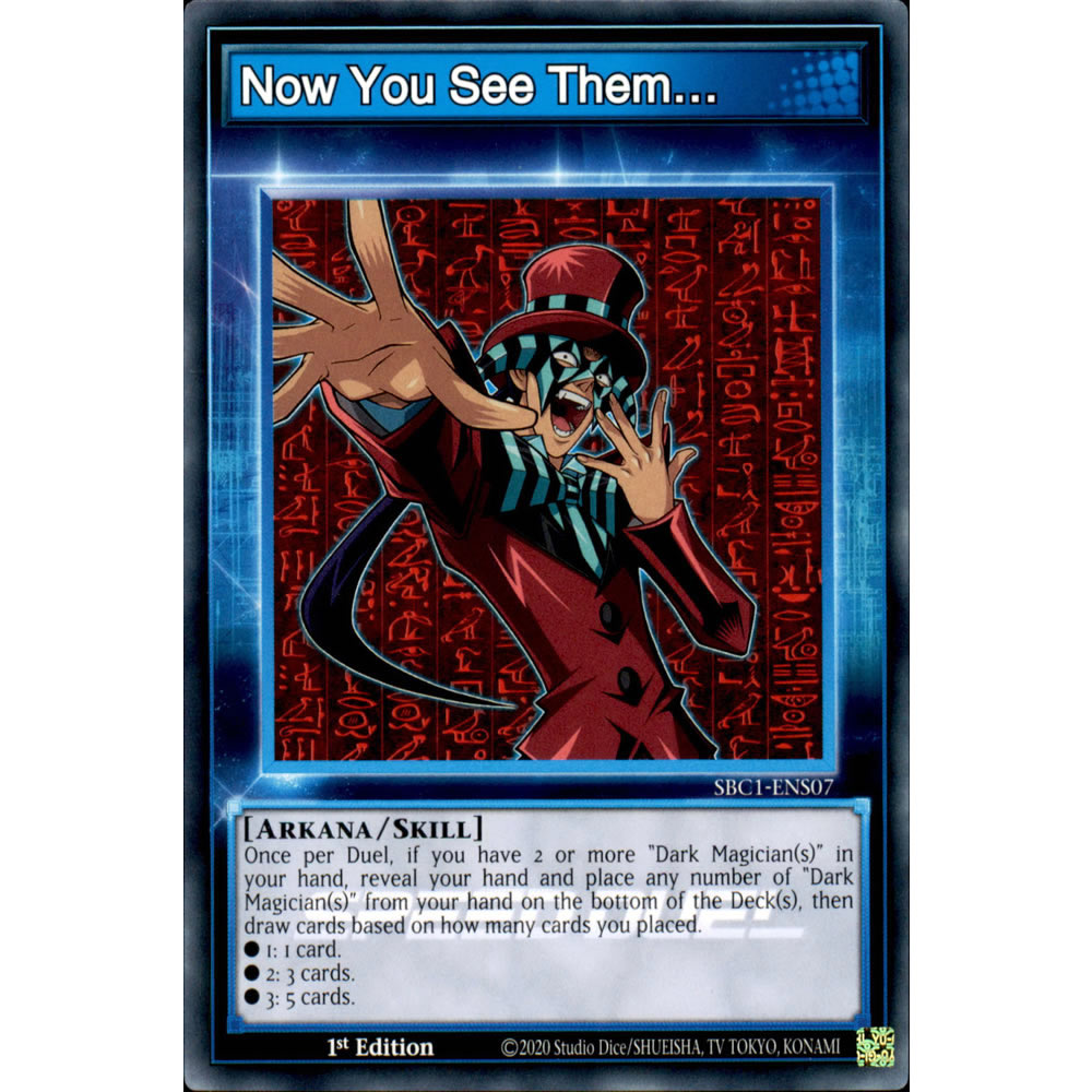 Now You See Them... SBC1-ENS07 Yu-Gi-Oh! Card from the Speed Duel: Streets of Battle City Set