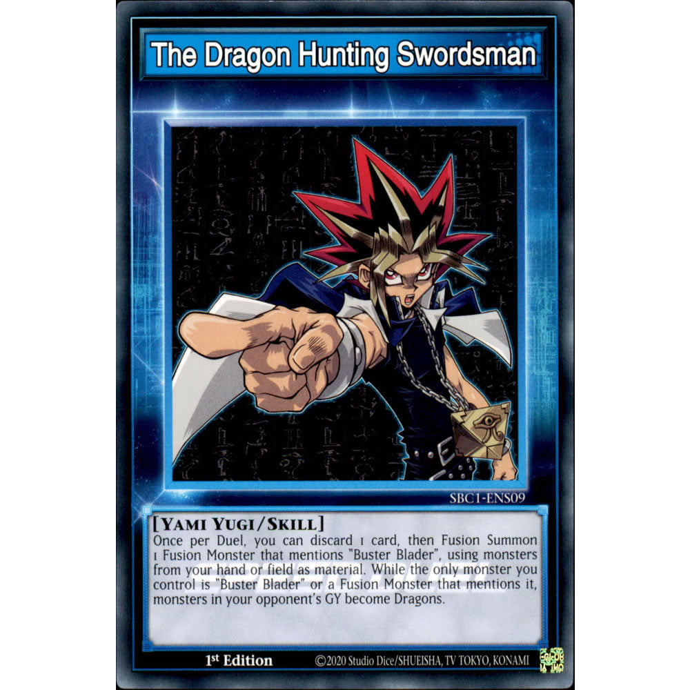 The Dragon Hunting Swordsman SBC1-ENS09 Yu-Gi-Oh! Card from the Speed Duel: Streets of Battle City Set