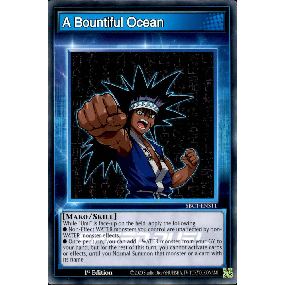 A Bountiful Ocean SBC1-ENS11 Yu-Gi-Oh! Card from the Speed Duel: Streets of Battle City Set