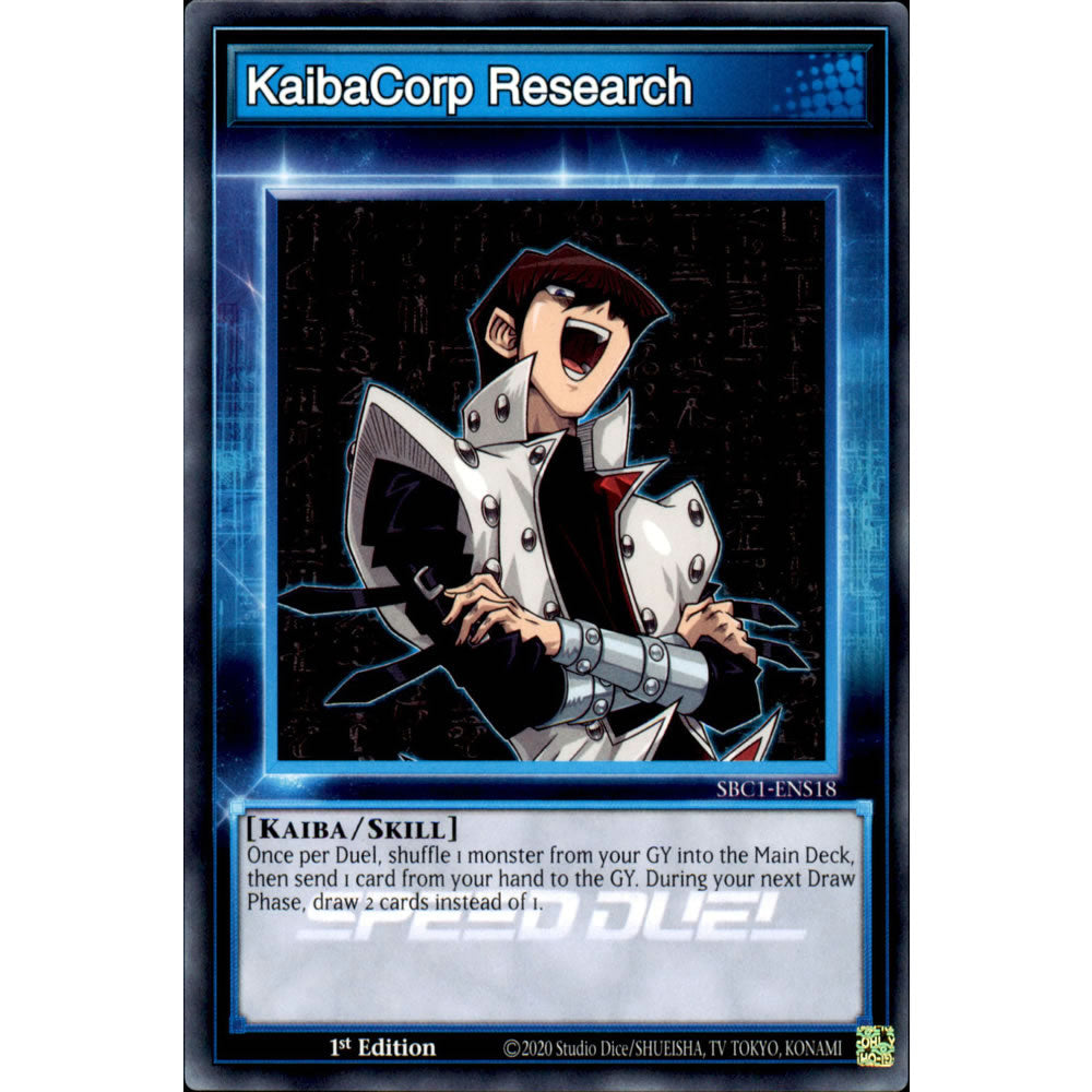 KaibaCorp Research SBC1-ENS18 Yu-Gi-Oh! Card from the Speed Duel: Streets of Battle City Set