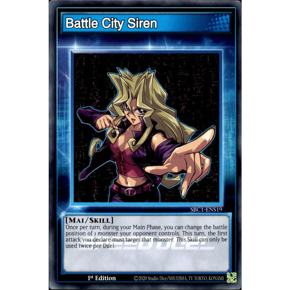 Battle City Siren SBC1-ENS19 Yu-Gi-Oh! Card from the Speed Duel: Streets of Battle City Set