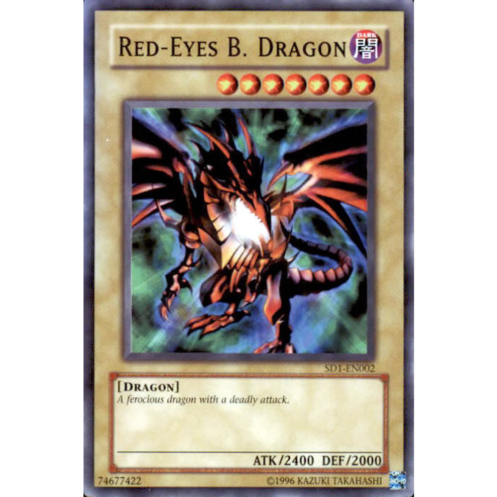 Red-Eyes B. Dragon SD1-EN002 Yu-Gi-Oh! Card from the Dragon's Roar Set