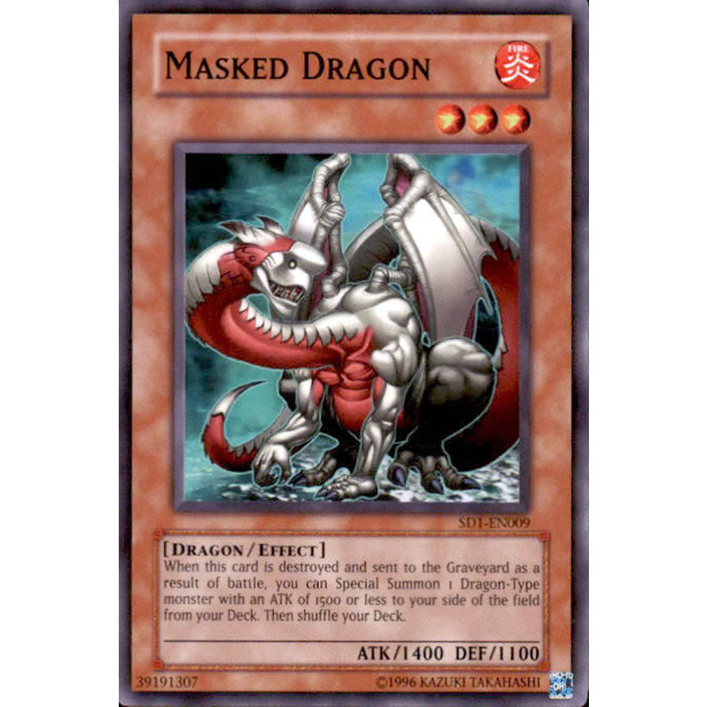 Masked Dragon SD1-EN009 Yu-Gi-Oh! Card from the Dragon's Roar Set