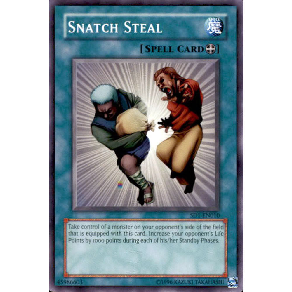 Snatch Steal SD1-EN010 Yu-Gi-Oh! Card from the Dragon's Roar Set