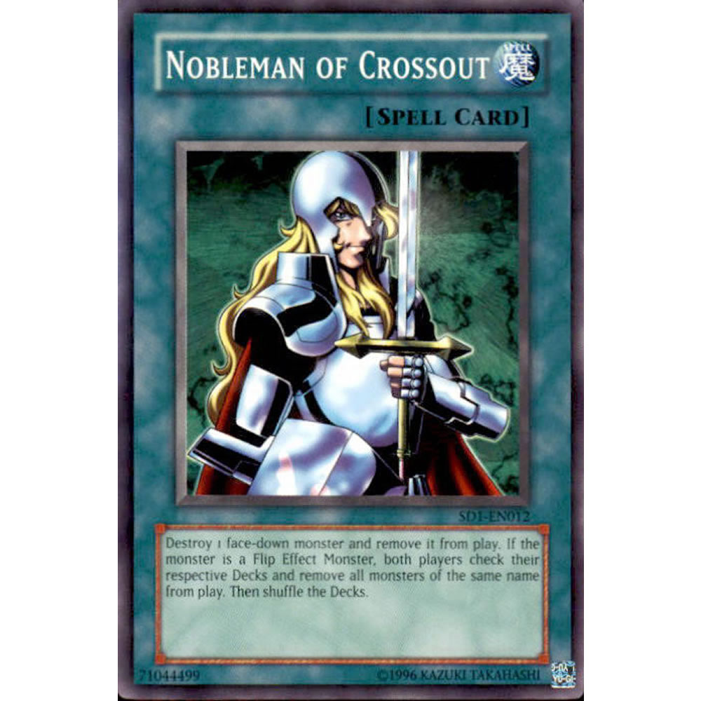 Nobleman of Crossout SD1-EN012 Yu-Gi-Oh! Card from the Dragon's Roar Set