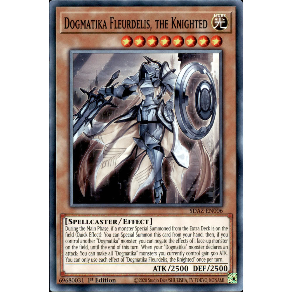Dogmatika Fleurdelis, the Knighted SDAZ-EN006 Yu-Gi-Oh! Card from the Albaz Strike Set