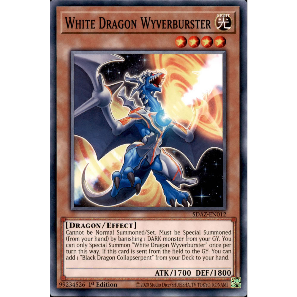 White Dragon Wyverburster SDAZ-EN012 Yu-Gi-Oh! Card from the Albaz Strike Set