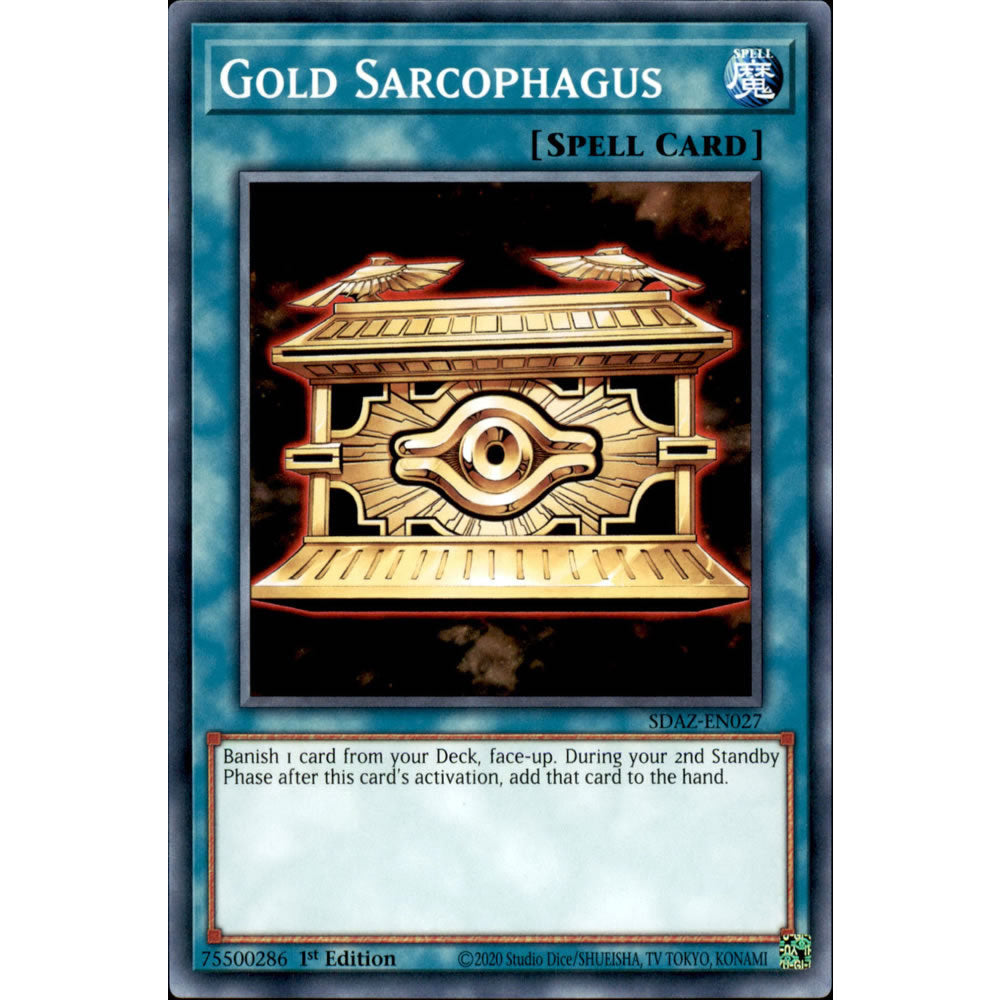 Gold Sarcophagus SDAZ-EN027 Yu-Gi-Oh! Card from the Albaz Strike Set