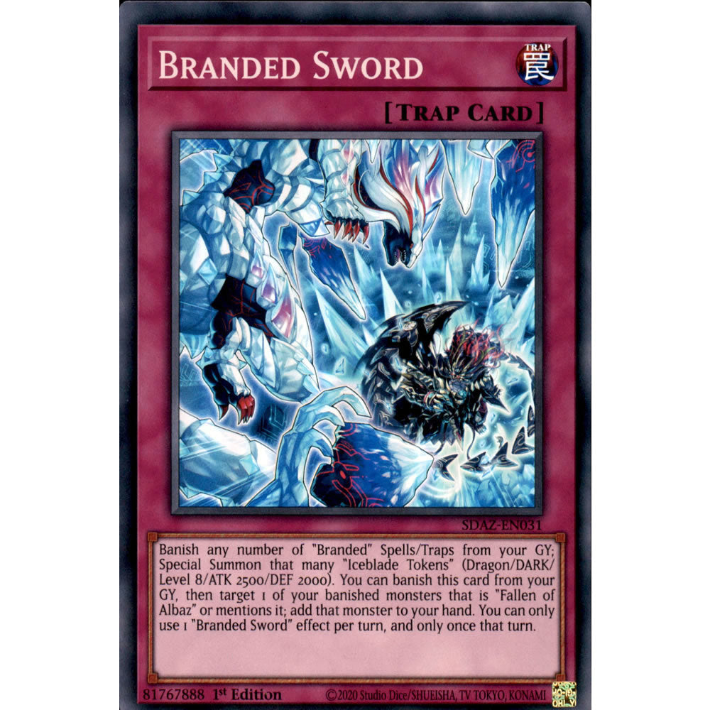 Branded Sword SDAZ-EN031 Yu-Gi-Oh! Card from the Albaz Strike Set