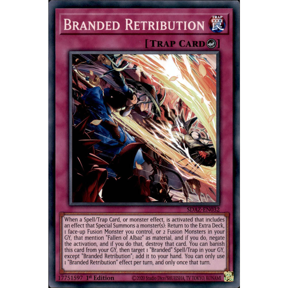 Branded Retribution SDAZ-EN032 Yu-Gi-Oh! Card from the Albaz Strike Set