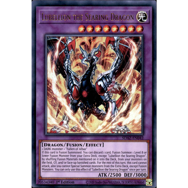Lubellion the Searing Dragon SDAZ-EN042 Yu-Gi-Oh! Card Lubellion the Searing Dragon SDAZ-EN042 Yu-Gi-Oh! Card