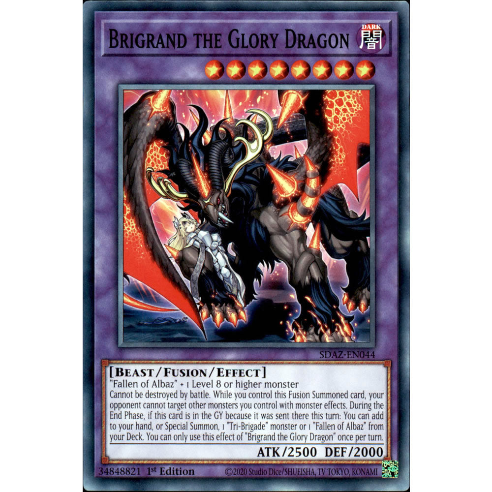 Brigrand the Glory Dragon SDAZ-EN044 Yu-Gi-Oh! Card from the Albaz Strike Set