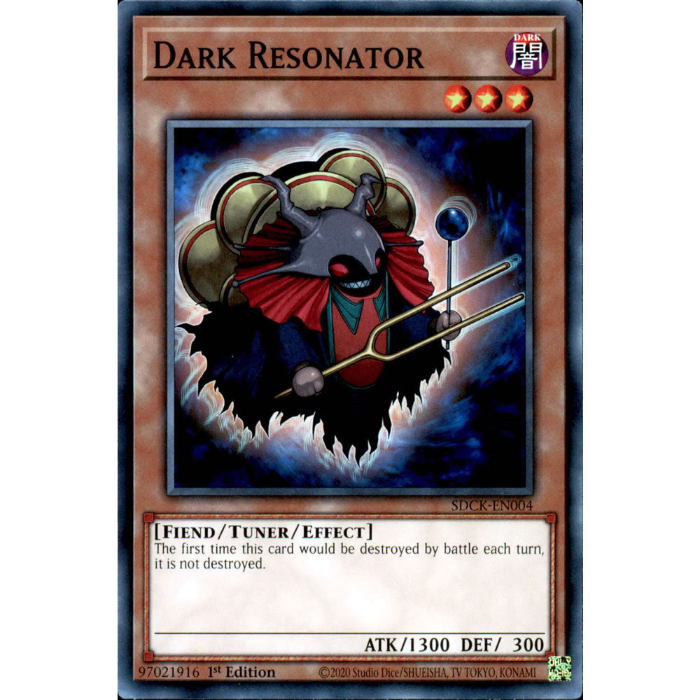 Dark Resonator SDCK-EN004 Yu-Gi-Oh! Card from the The Crimson King Set