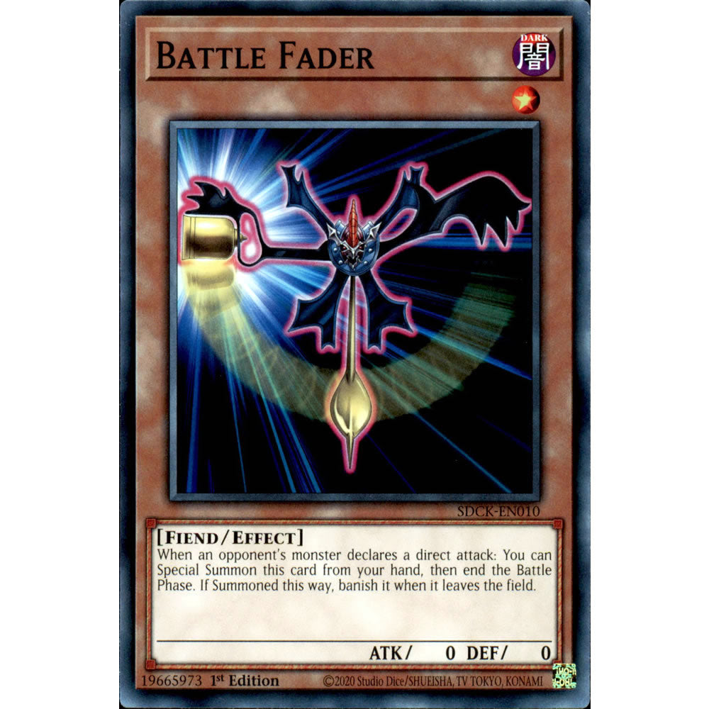 Battle Fader SDCK-EN010 Yu-Gi-Oh! Card from the The Crimson King Set