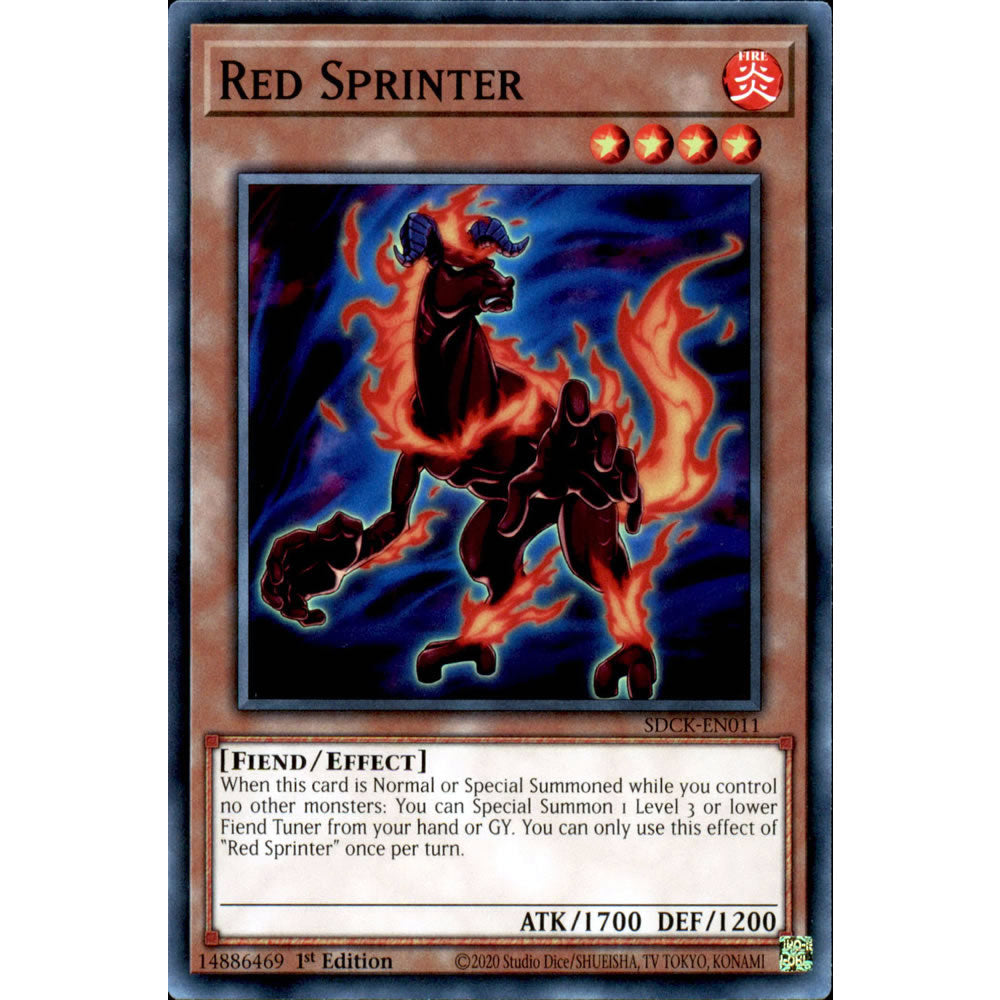 Red Sprinter SDCK-EN011 Yu-Gi-Oh! Card from the The Crimson King Set