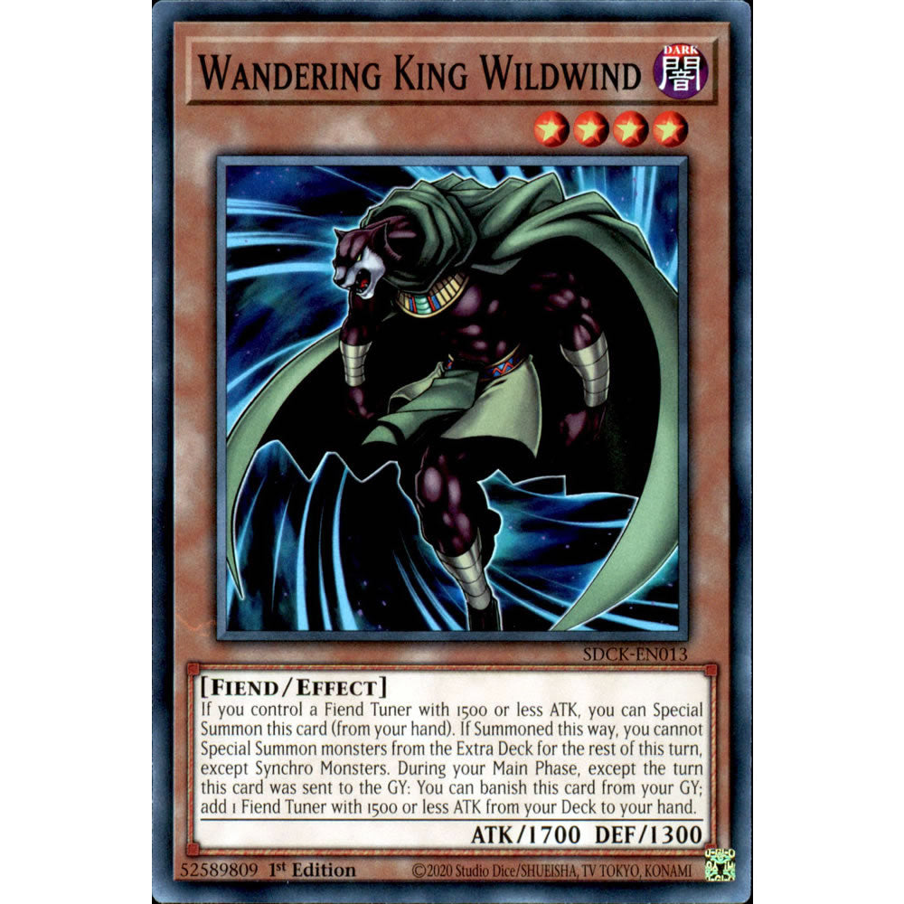 Wandering King Wildwind SDCK-EN013 Yu-Gi-Oh! Card from the The Crimson King Set