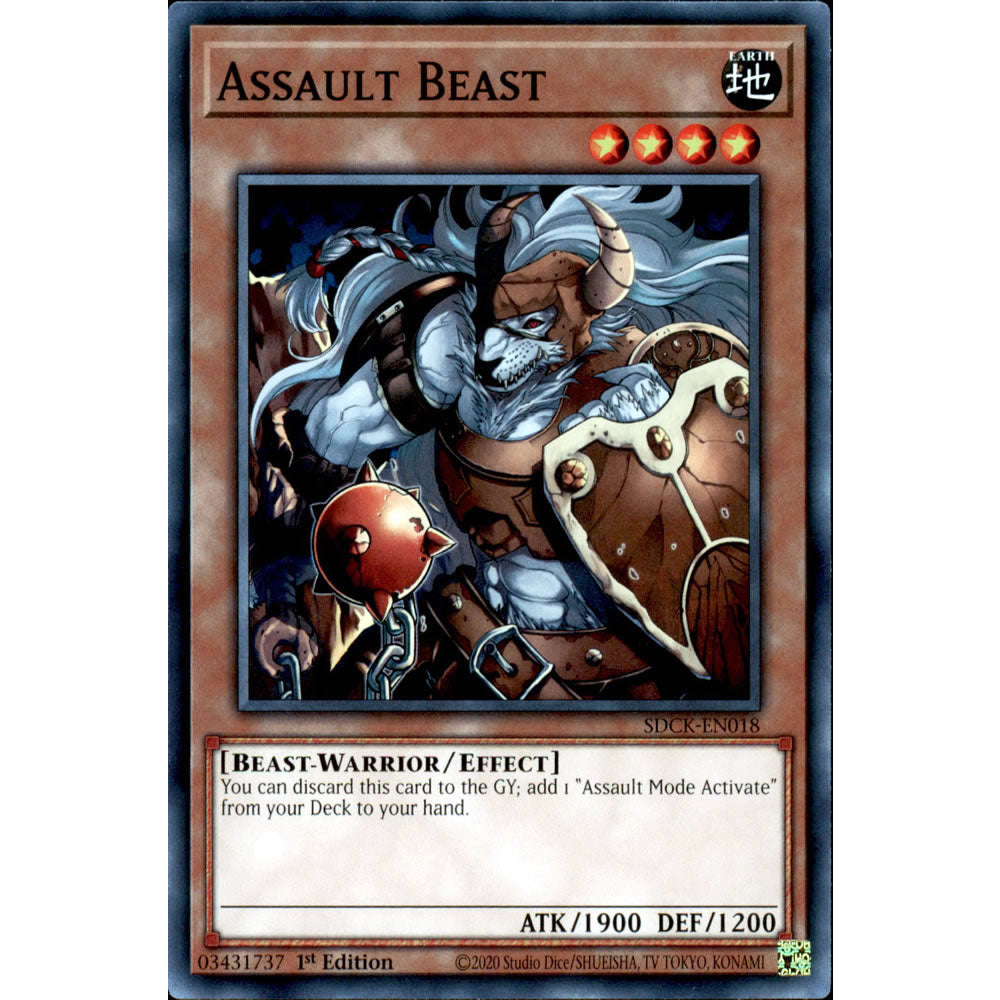 Assault Beast SDCK-EN018 Yu-Gi-Oh! Card from the The Crimson King Set