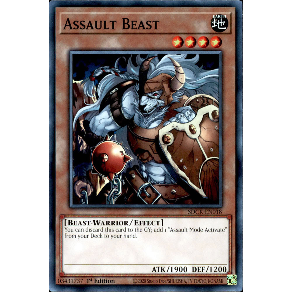 Assault Beast SDCK-EN018 Yu-Gi-Oh! Card - Deckboosters