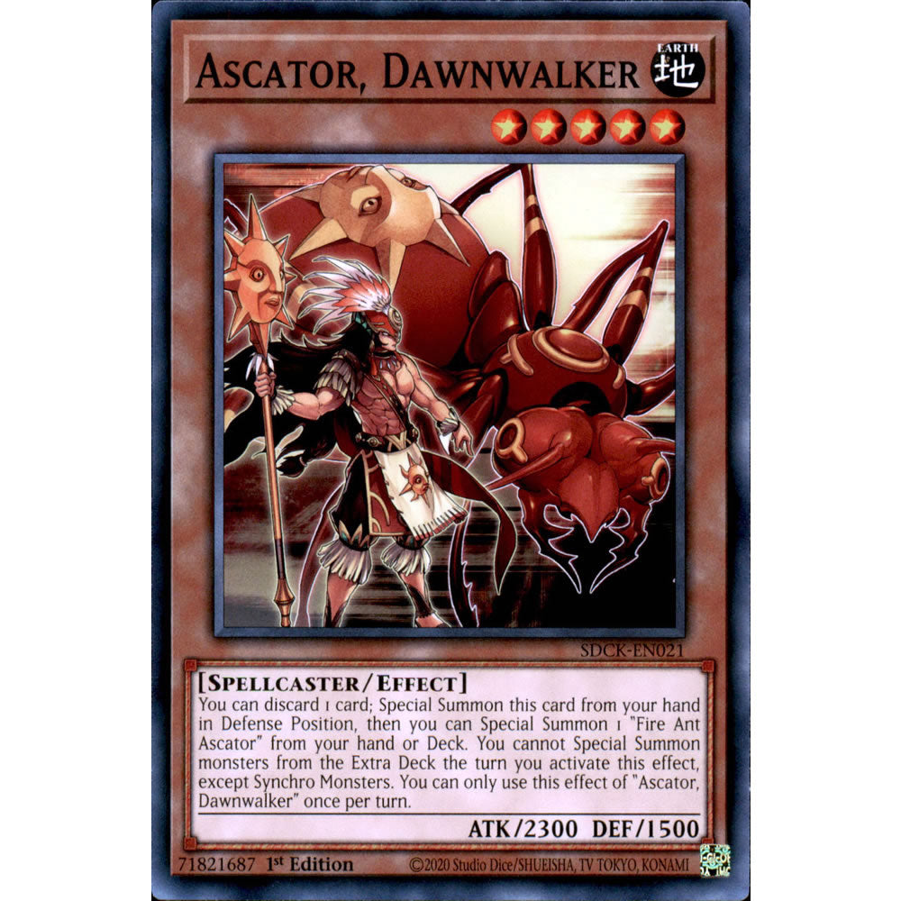 Ascator, Dawnwalker SDCK-EN021 Yu-Gi-Oh! Card from the The Crimson King Set