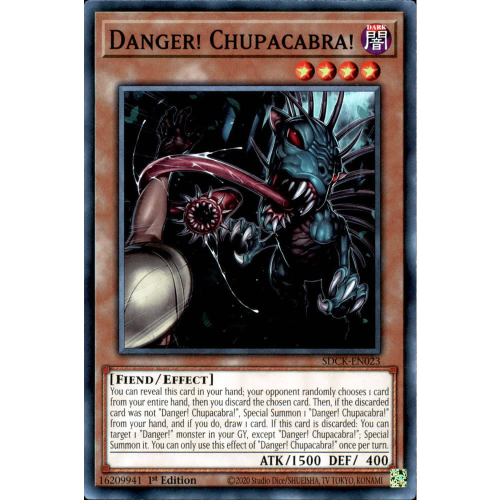 Danger! Chupacabra! SDCK-EN023 Yu-Gi-Oh! Card from the The Crimson King Set