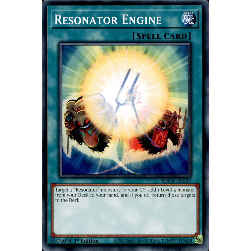 Resonator Engine SDCK-EN027 Yu-Gi-Oh! Card from the The Crimson King Set