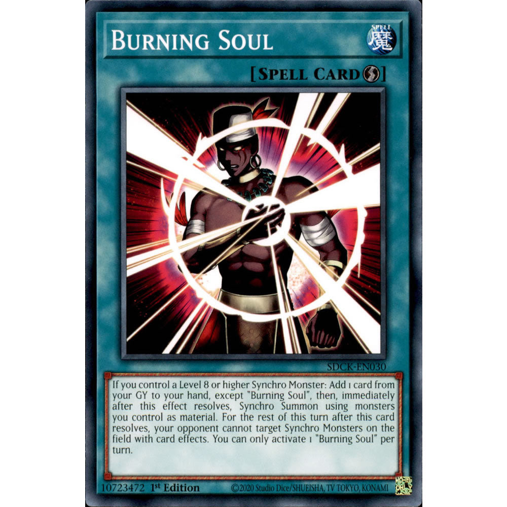 Burning Soul SDCK-EN030 Yu-Gi-Oh! Card from the The Crimson King Set