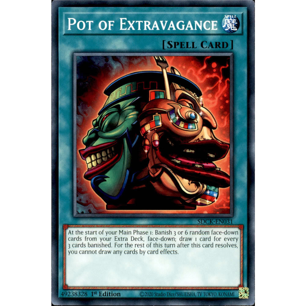 Pot of Extravagance SDCK-EN031 Yu-Gi-Oh! Card from the The Crimson King Set