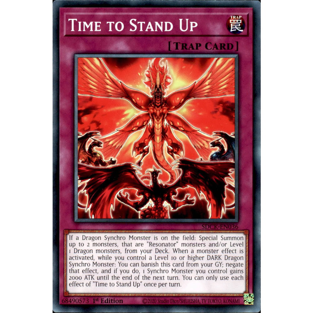 Time to Stand Up SDCK-EN036 Yu-Gi-Oh! Card from the The Crimson King Set