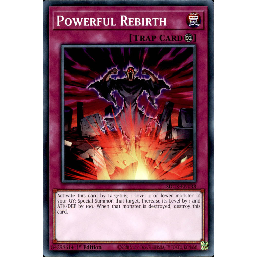 Powerful Rebirth SDCK-EN038 Yu-Gi-Oh! Card from the The Crimson King Set