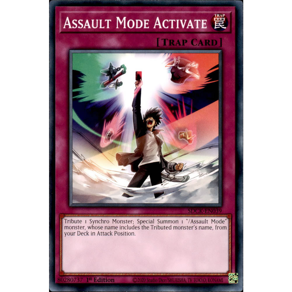 Assault Mode Activate SDCK-EN039 Yu-Gi-Oh! Card from the The Crimson King Set