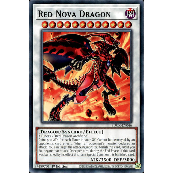 Red Nova Dragon SDCK-EN046 Yu-Gi-Oh! Card