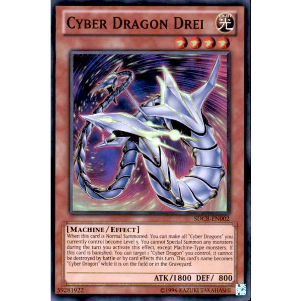 Cyber Dragon Drei SDCR-EN002 Yu-Gi-Oh! Card from the Cyberdragon Revolution Set