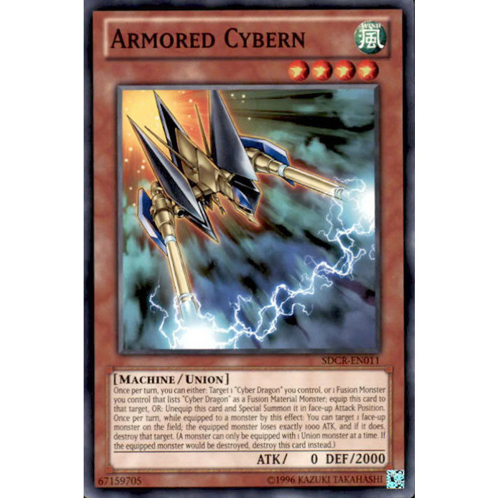 Armored Cybern SDCR-EN011 Yu-Gi-Oh! Card from the Cyberdragon Revolution Set