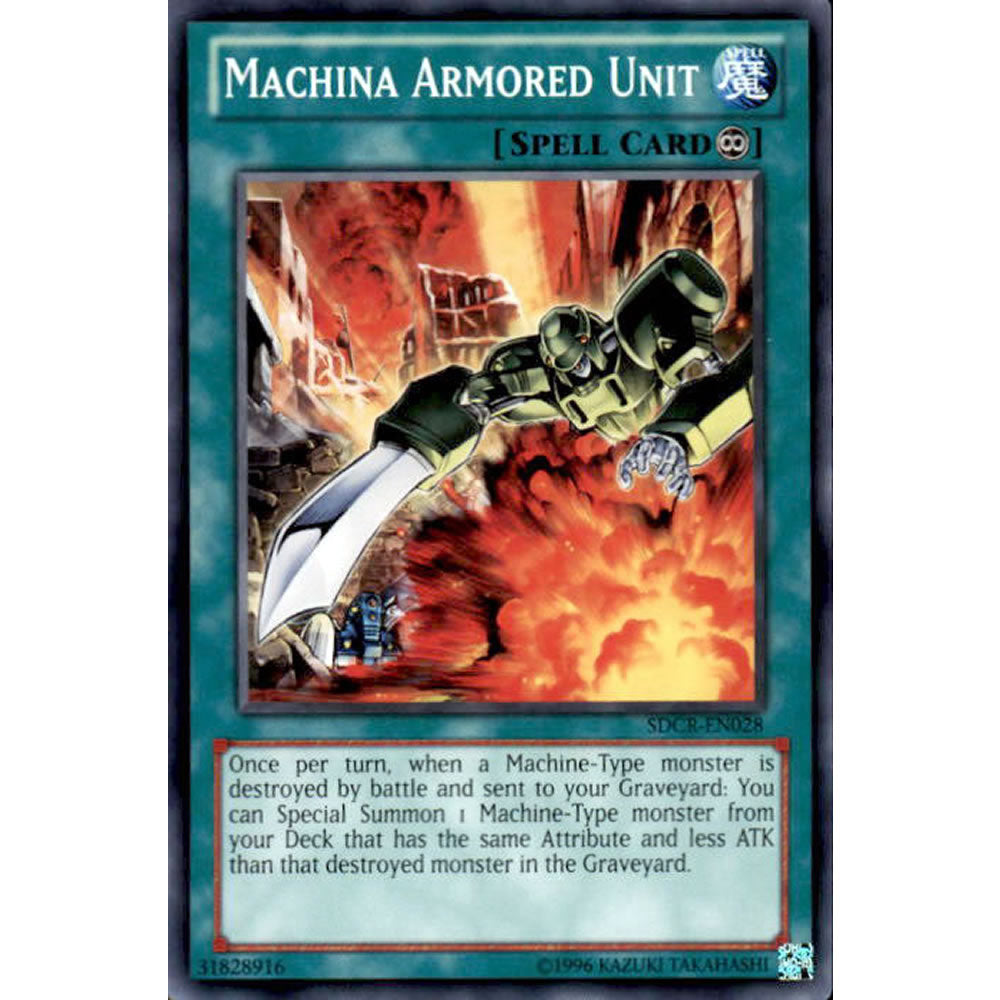 Machina Armored Unit SDCR-EN028 Yu-Gi-Oh! Card from the Cyberdragon Revolution Set