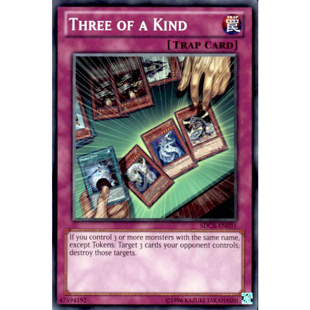 Three of a Kind SDCR-EN031 Yu-Gi-Oh! Card from the Cyberdragon Revolution Set