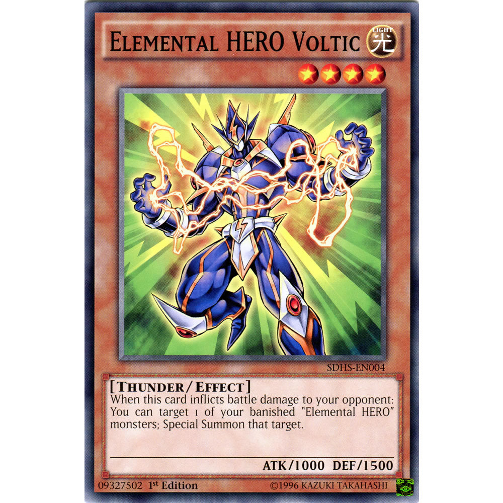 Elemental HERO Voltic SDHS-EN004 Yu-Gi-Oh! Card from the Hero Strike Set