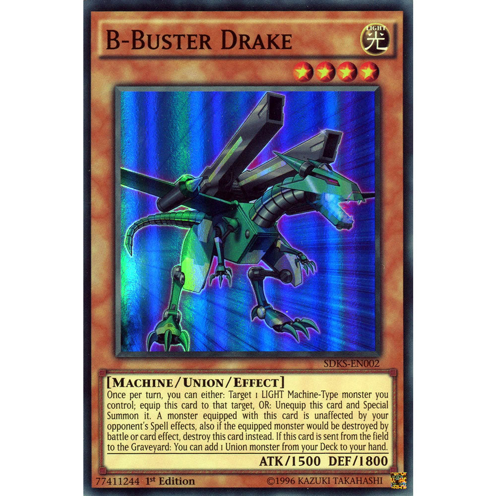 B-Buster Drake SDKS-EN002 Yu-Gi-Oh! Card from the Seto Kaiba Set